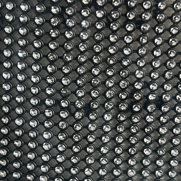 Metallic silver Festival Ready Rhinestone Fringe Skirt - Picture 3 of 10